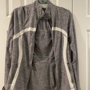 Lululemon Define Gray and White Jacket size 10